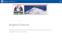 Tablet Screenshot of brightonchildcare.com